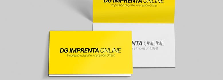 Imprenta Tarjetas de Visita en Altea. Tarjetas Visita plegadas Altea