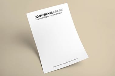 Imprentas en Ciudad Real - Papel de Carta