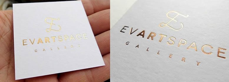 Tarjeta de Visita Badajoz. Tarjetas con stamping oro